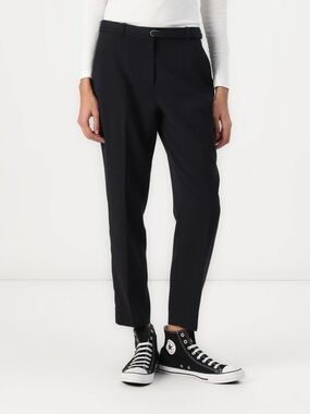 A&F Curve Love High Rise Belted Ankle Straight Pant